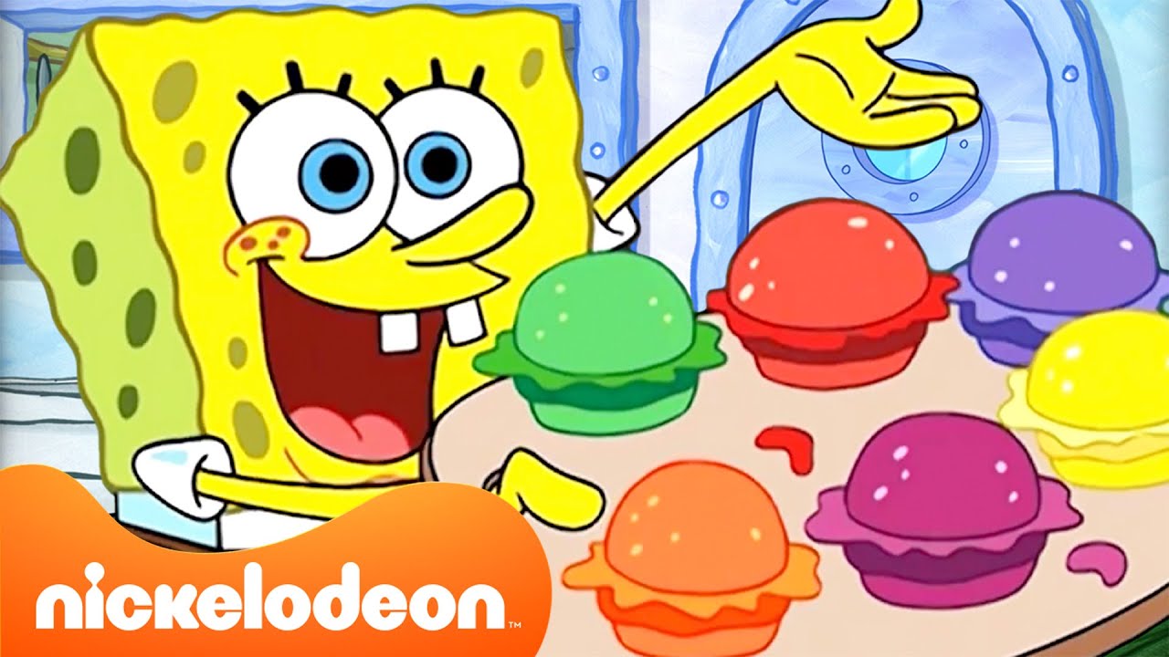Bob l'éponge | Les Meilleurs Moments Gourmands de Bob l’éponge (Saisons 1–4) 🍔 | Nickelodeon France