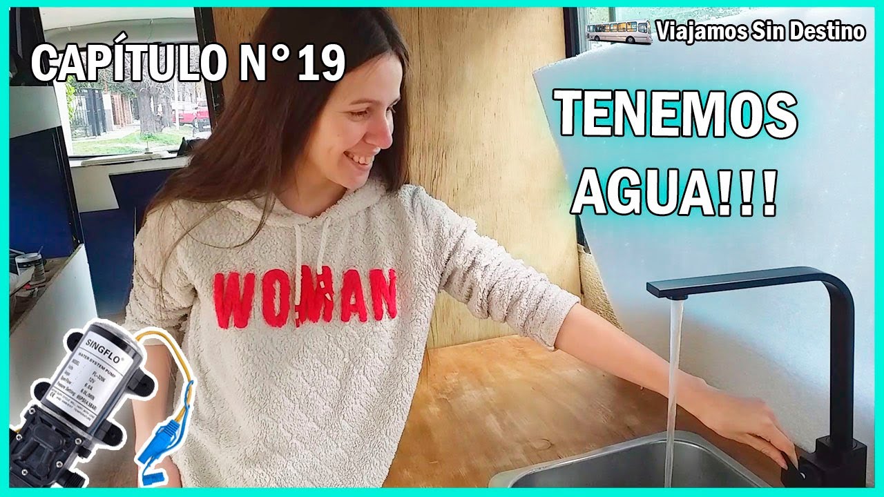 COLOCAMOS BOMBA DE AGUA SINGFLO Y TANQUE DE AGUA BLANCAS PARA MOTORHOME Capitulo N°19 -Camperizacion
