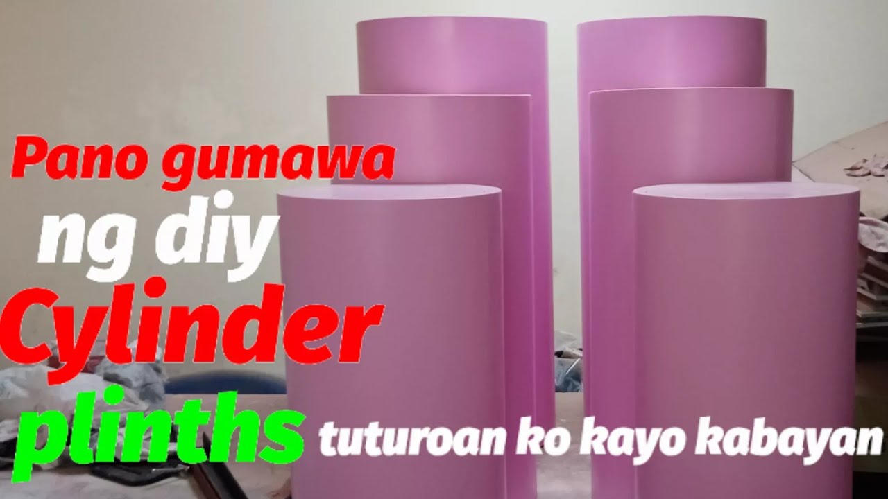 How to make DIY Cylinder plinths.