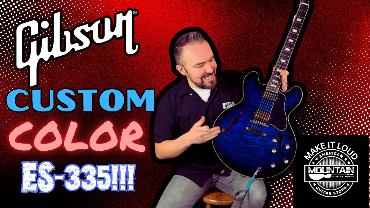 Gibson Custom Color ES 335 Figured Top - Deep Ocean Burst - Давайте нырнем!!!