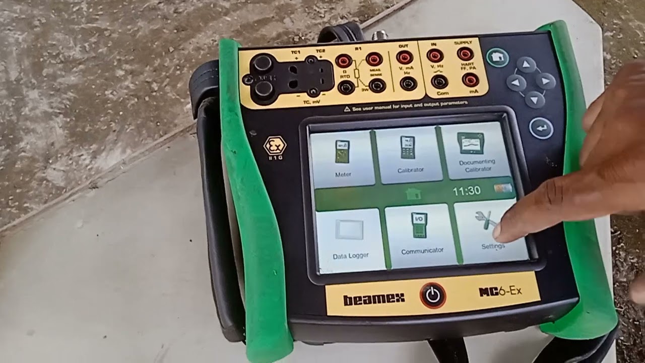 overview of BEAMEX MC6-Ex multi functional calibrator