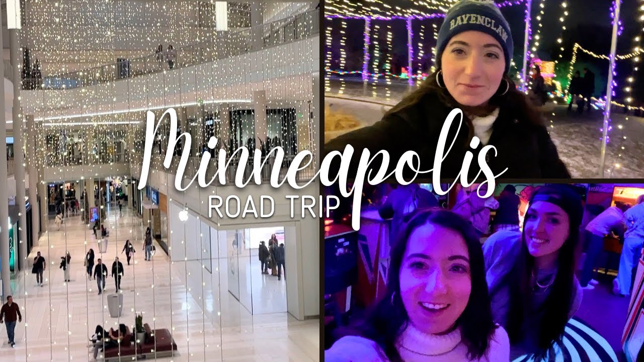 Minneapolis Road Trip | Travel Vlog | Mall of America, Can Can Wonderland, Arboretum Lights