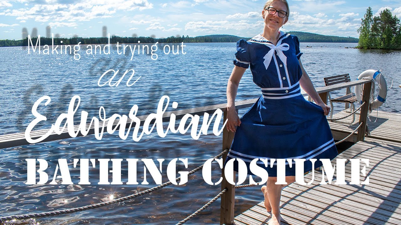 What did the Edwardians wear to the beach? Trying out an Edwardian Bathing Costume!