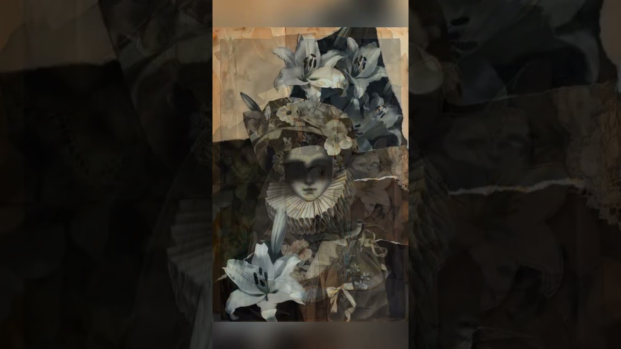 Beautiful moody nostalgic vintage collage art printable ephemera pages for your creative journals