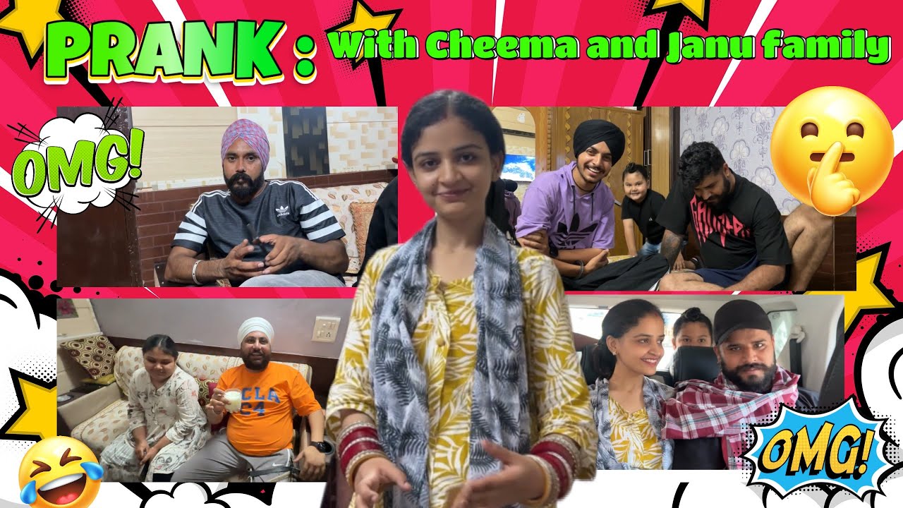 🤣ASHIMA NAL HOGAYA PRANK😂 CHEEMA AND JANU FAMILY 😇OMG