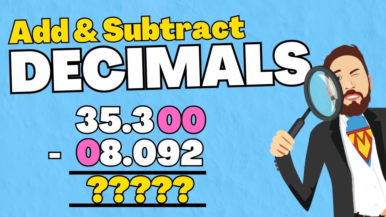 How To: Add and Subtract Decimal Numbers EASILY !