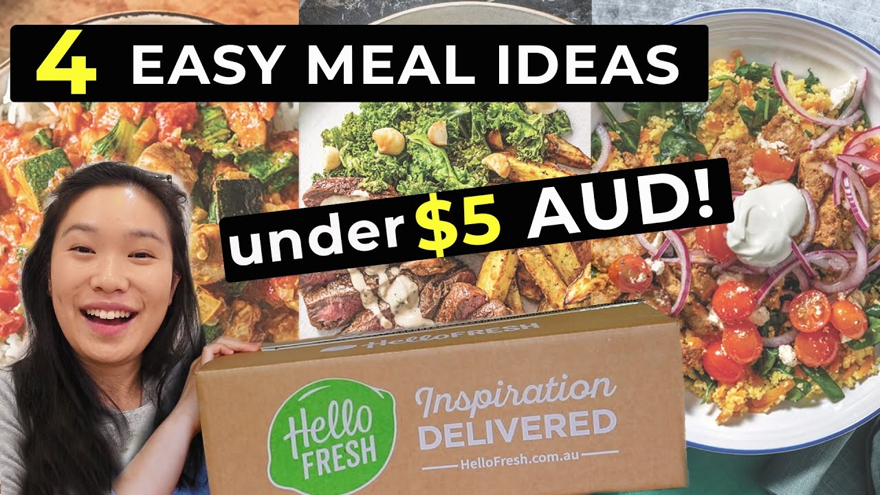 $5 EASY DINNER IDEAS - HelloFresh Australia COOK WITH ME Unboxing Taste Test - is it worth it?!