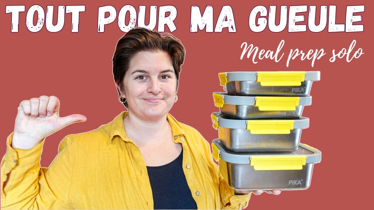Meal prep solo ! 4 repas et des PDJ prêts d'avance en 40 minutes