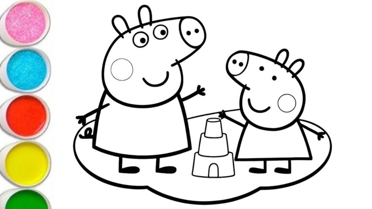Peppa Pig drawing Simple | How To Draw Peppa Pig Easy Step by Step