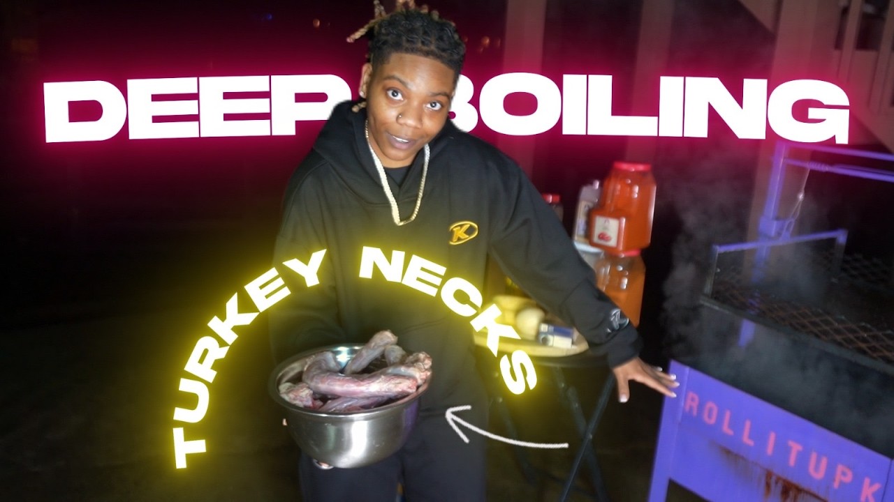 TURNED MY DEEP FRYER INTO A DEEP BOILER AGAIN! Turkey Neck Boil