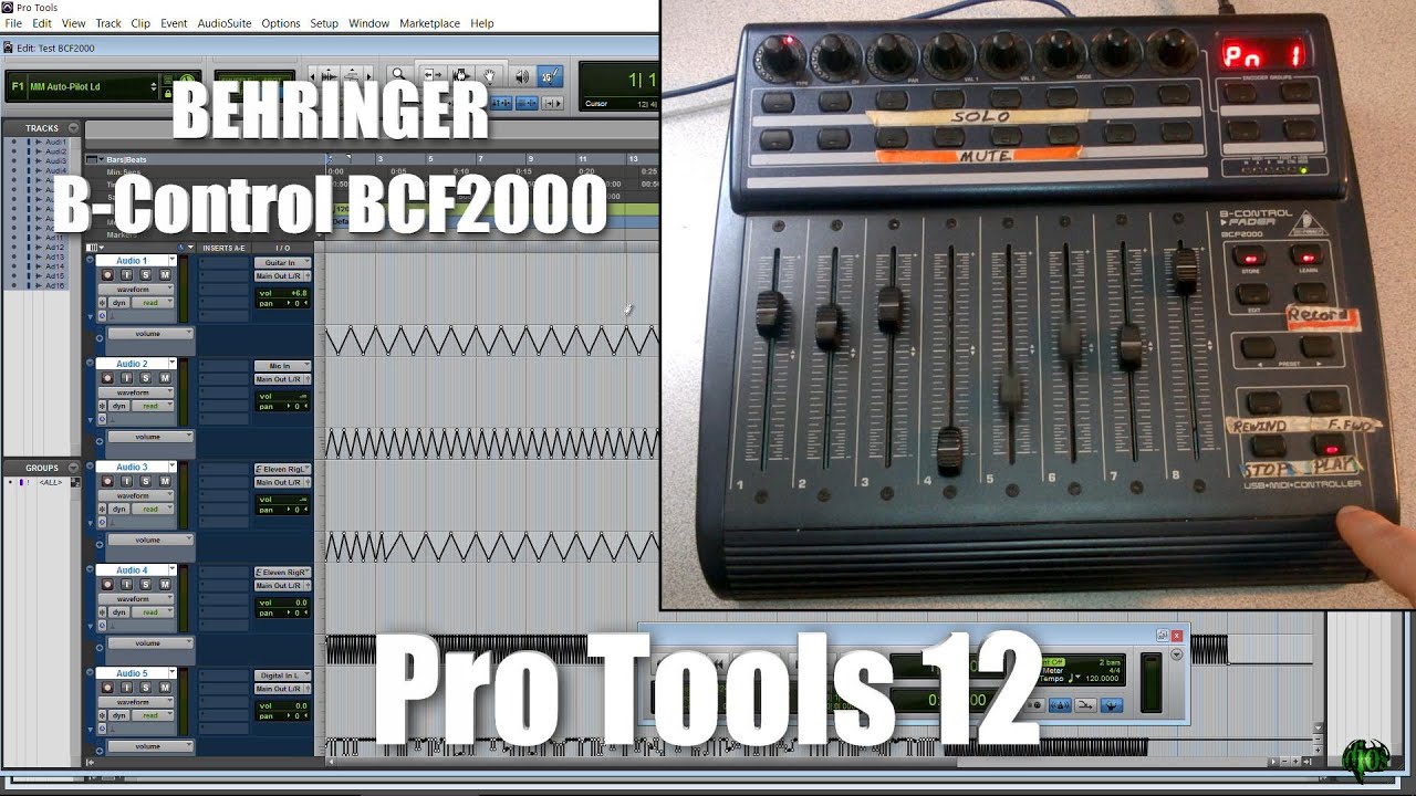Behringer B-Control BCF2000 w/Pro Tools 12