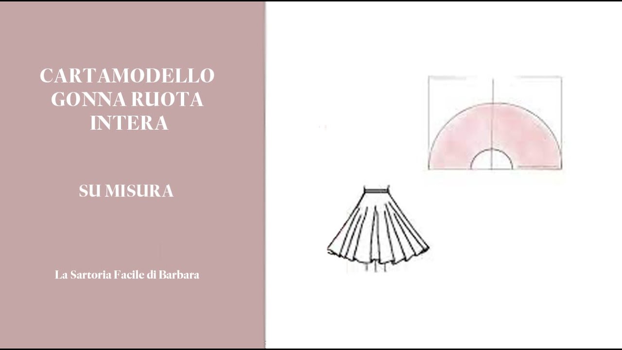 21 CARTAMODELLO GONNA RUOTA INTERA