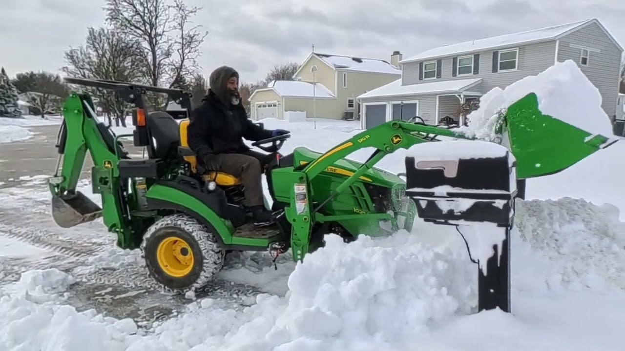 My Van Got Stuck… Penny Saved the Day | John Deere 1025R Snowstorm 2026