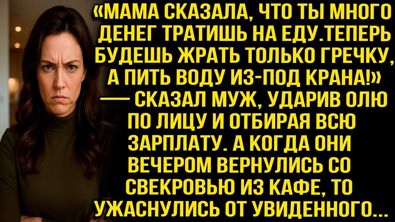 «Мама сказала, что ты много денег тратишь на еду  Теперь будешь жрать только гречку!» — сказал муж