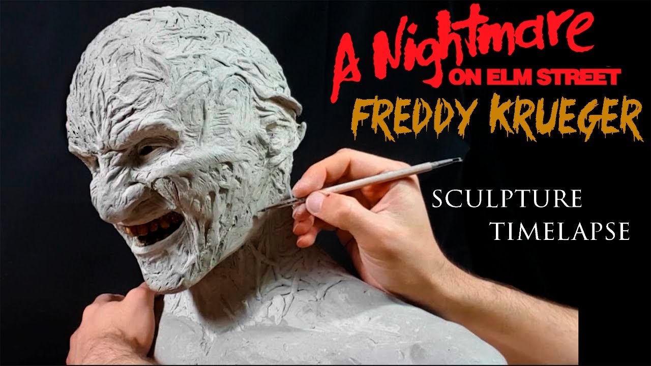 Sculpting Freddy Krueger - timelapse sculpt and airbrush demo