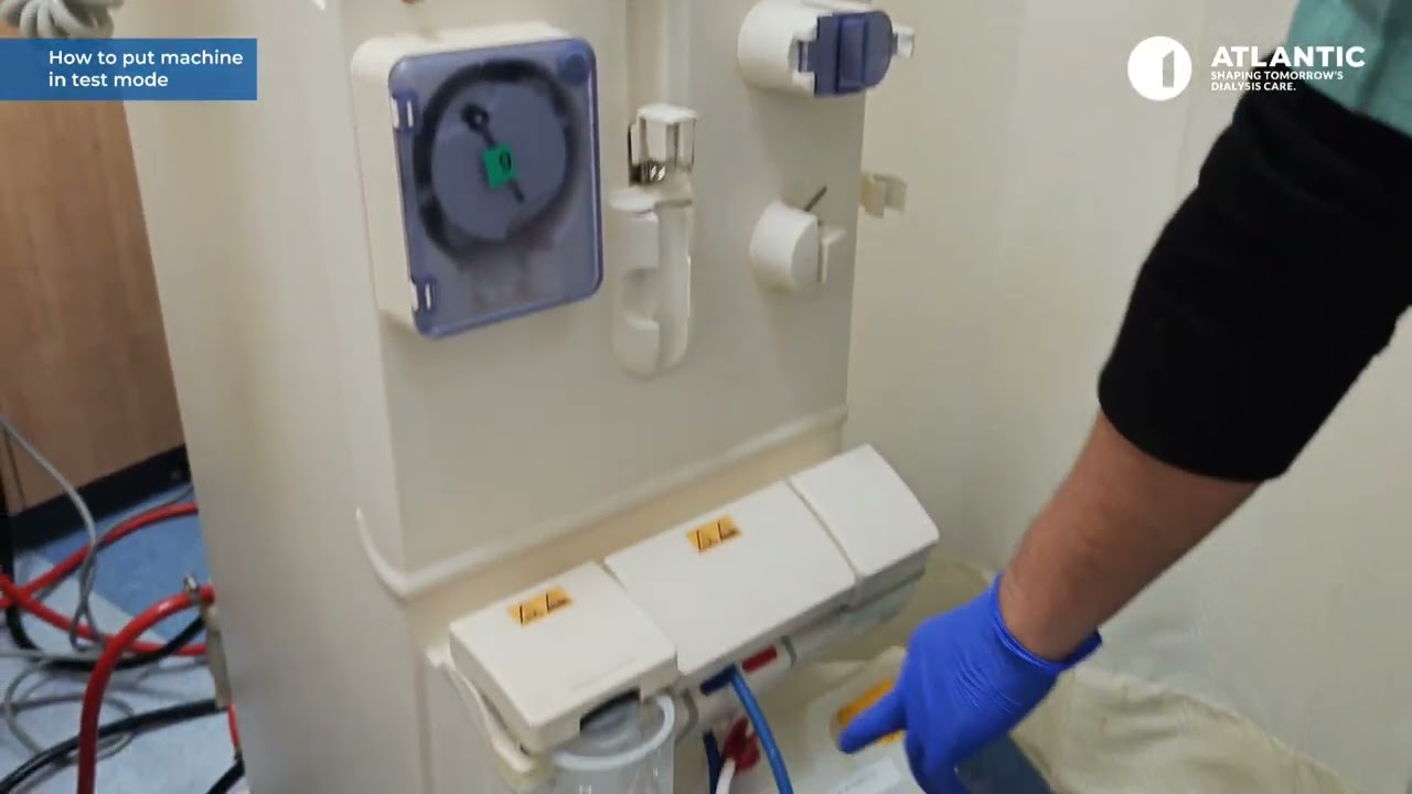 How to put machine in test mode