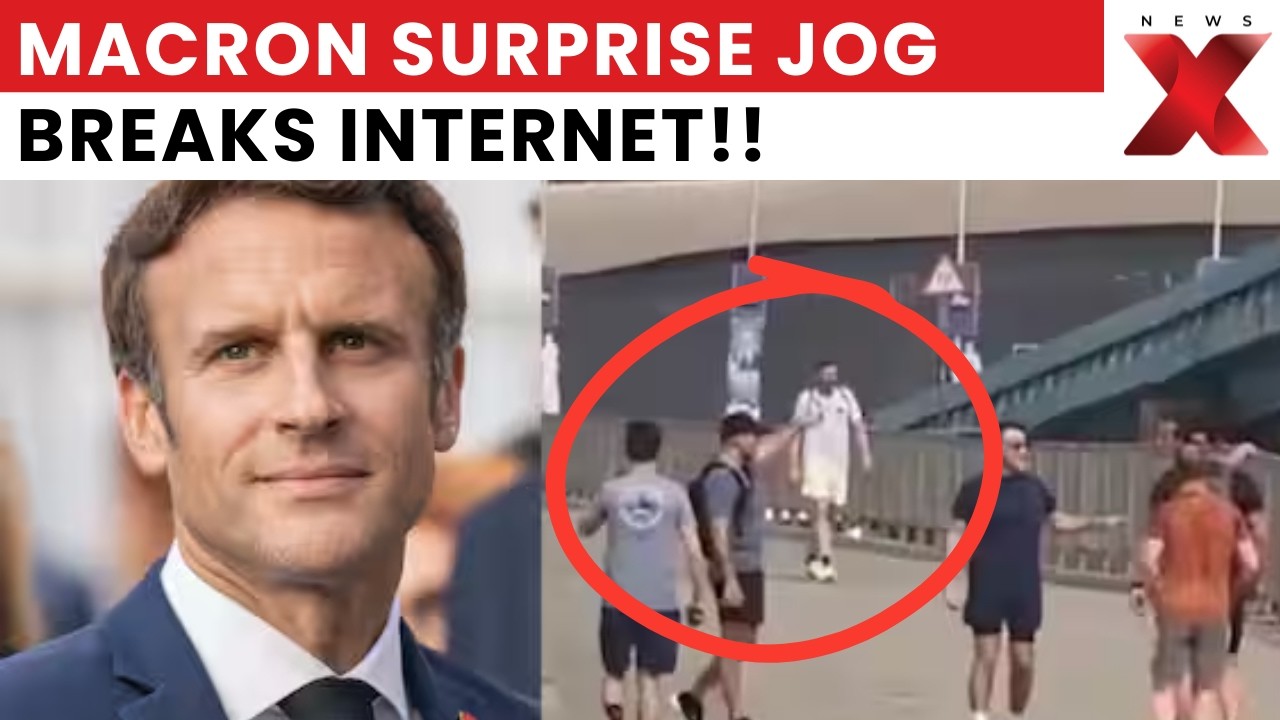 Viral Video Shows Macron Surprise Jogging On Mumbai’s Iconic Marine Drive | NewsX