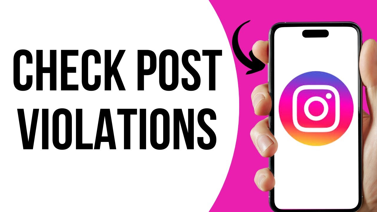 How to check post violations on Instagram ?