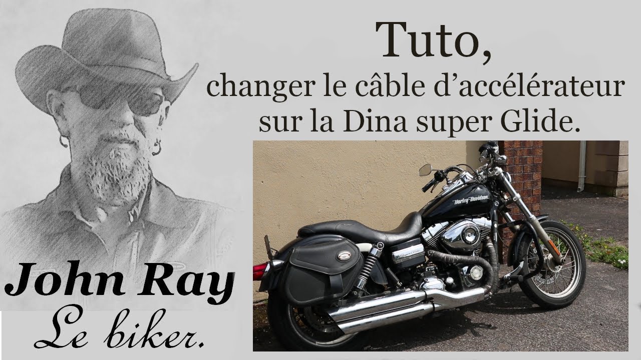 061 Tuto changer le câble d'accélérateur de la Dina super Glide