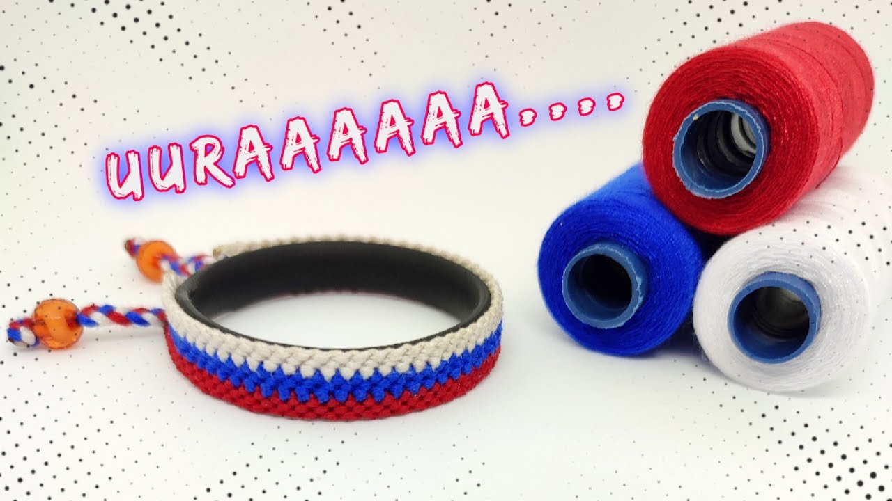CARA MEMBUAT GELANG DARI BENANG JAHIT #36