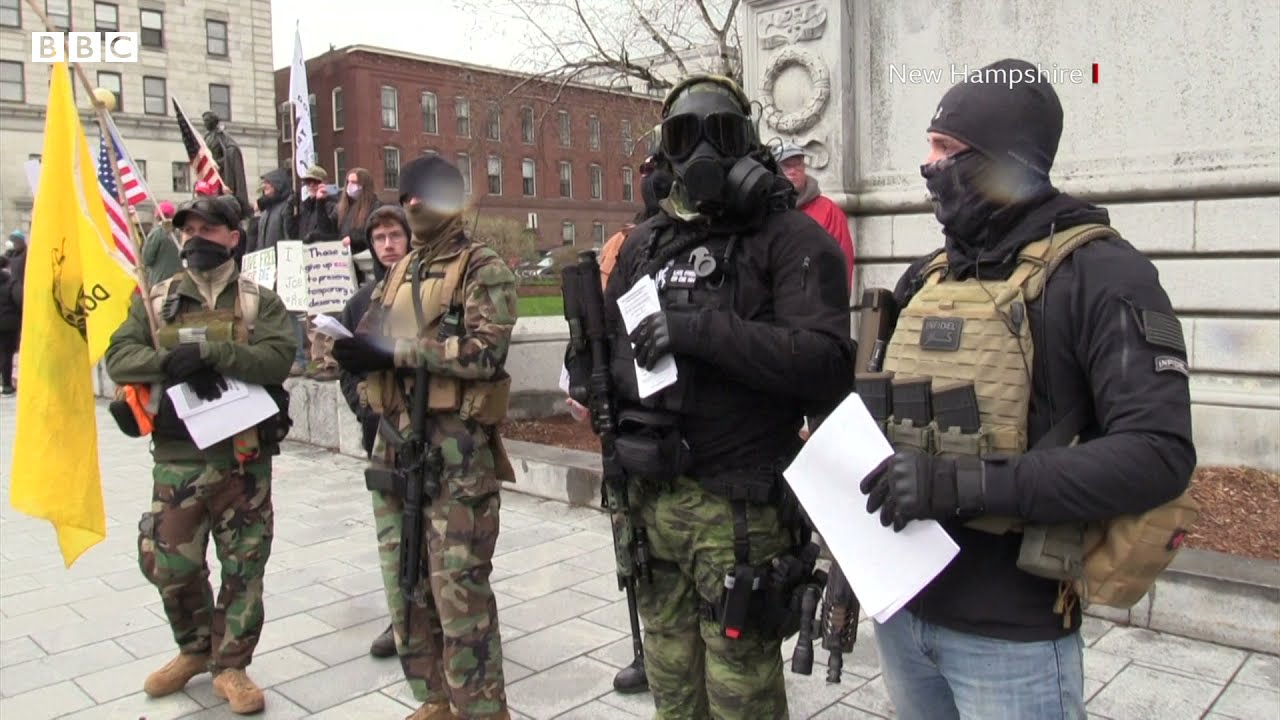 Anti-lockdown protests across US - BBC News report from 19 April 2020