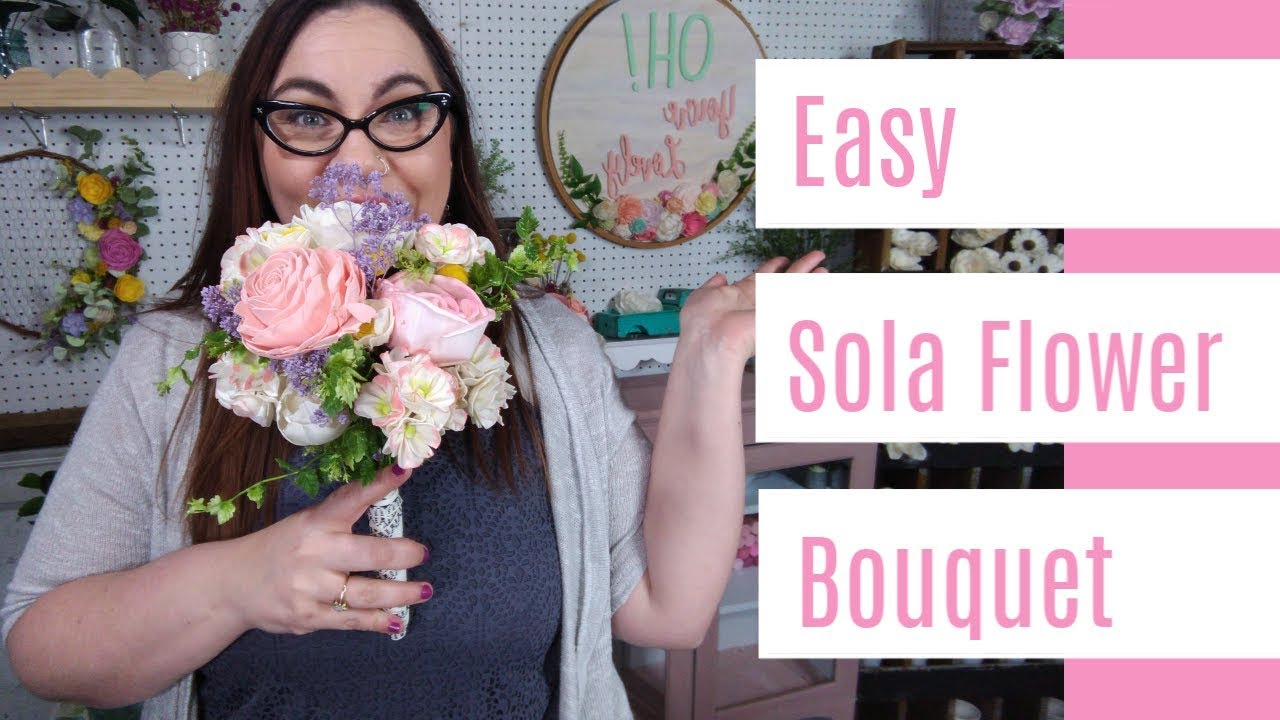 How to make a sola wood flower bouquet