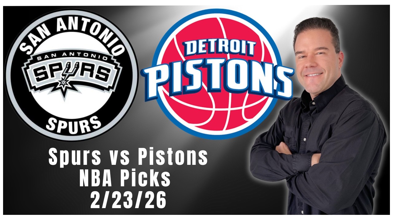 Spurs vs Pistons 2/23/26 NBA Picks and Predictions | Scott Rickenbach NBA Best Bets & Betting Tips