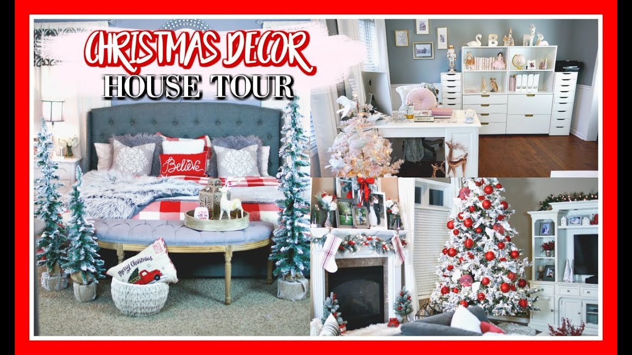 CHRISTMAS DECOR HOUSE TOUR | BEFORE AND AFTER WALKTHROUGH
