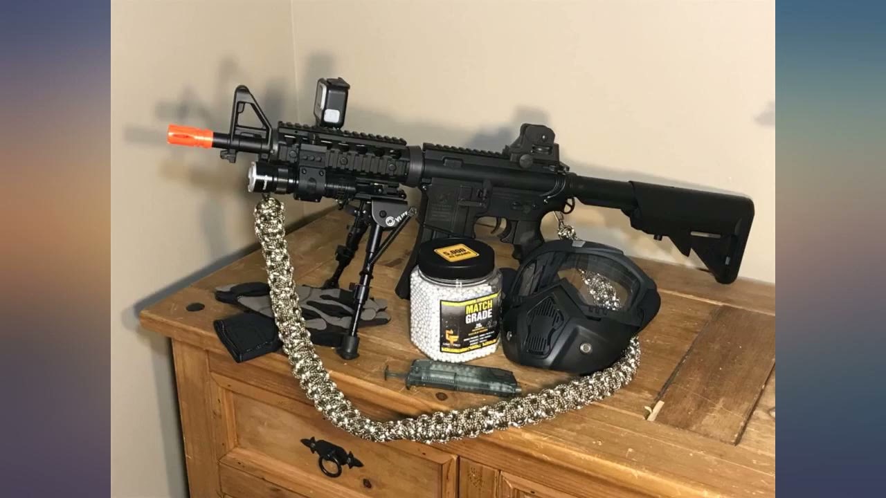 SOFT AIR USA Colt M4A1 M4 CQBR AEG Electric Airsoft Rifle with Adjustable Hop-Up, review