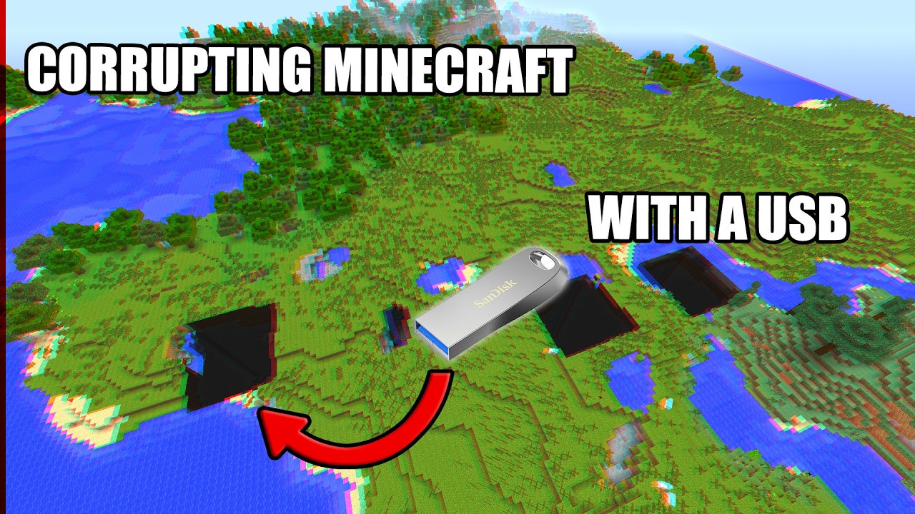 Запуск Minecraft на USB-накопителе и его последующее отключение