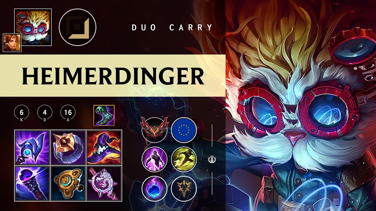 Heimerdinger Carry vs Jhin - EUW Grandmaster Patch 26.01