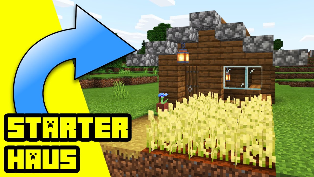 Wie baut man ein kleines Haus in Minecraft | Minecraft Kleines Haus Bauen Deutsch Tutorial