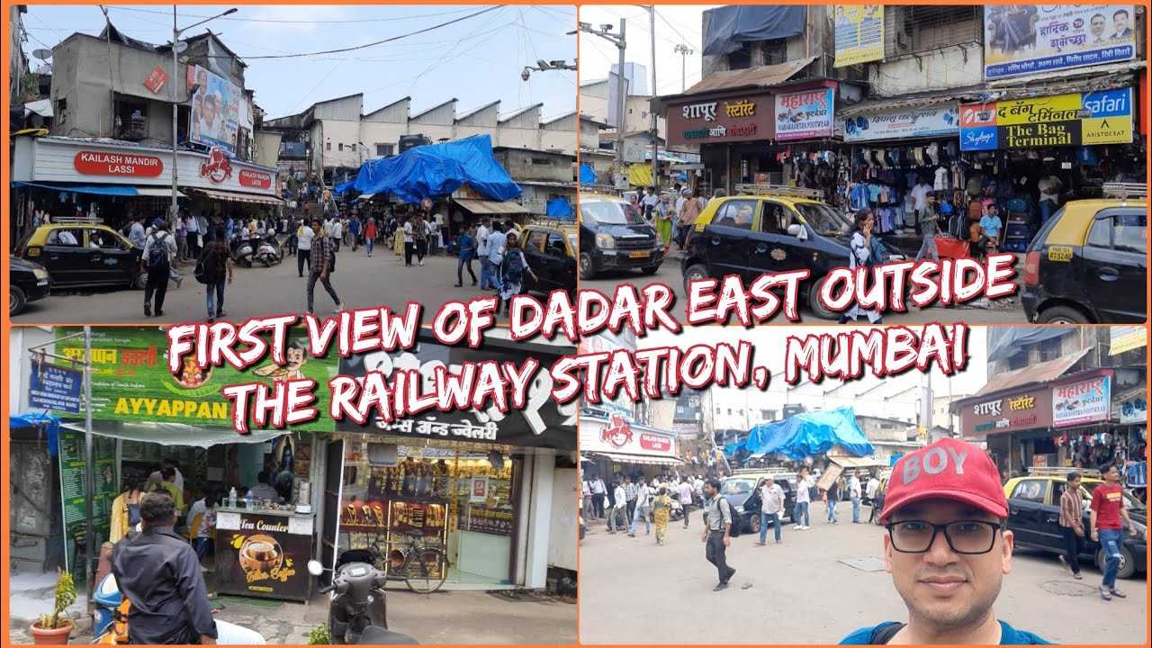 First View Of Dadar East Outside The Dadar Railway Station's Platform Number 12, Mumbai, India.