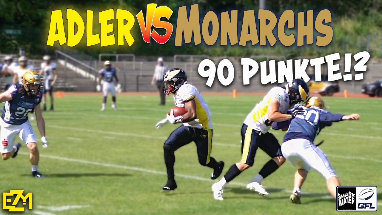 90 PUNKTE gegen den DEUTSCHEN MEISTER?! - Berlin Adler vs Dresden Monarchs - Football Deutschland
