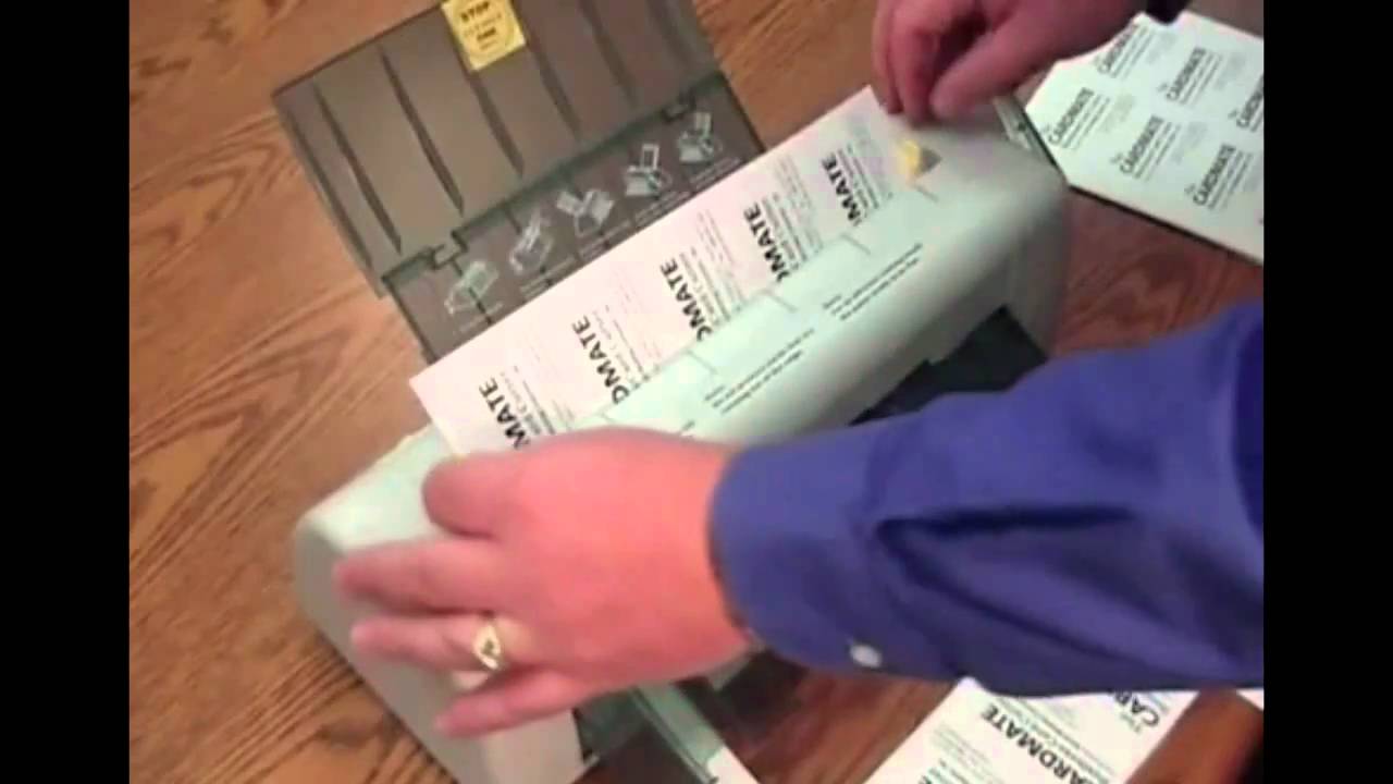 Cardmate Manual Business Card Slitter Instructional Demo Video