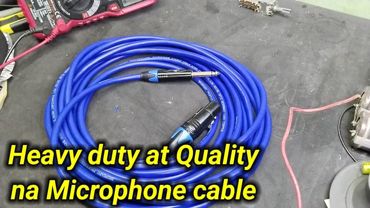 Paano gumawa Ng Microphone wire/cable , step by step tutorial