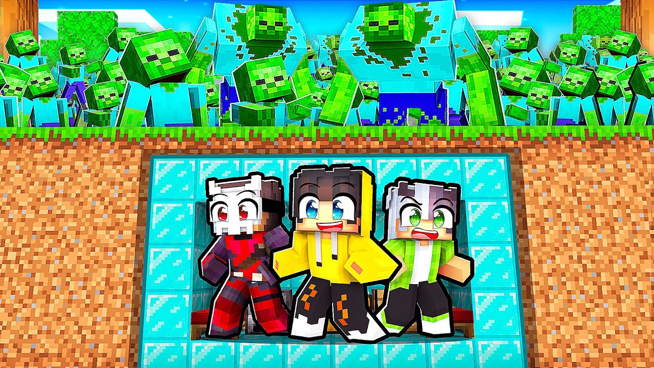 ZOMBİ KIYAMETİNDE Hayatta Kalmak İçin GİZLİ SIĞINAK İnşa Ettik! 🧟 | Minecraft