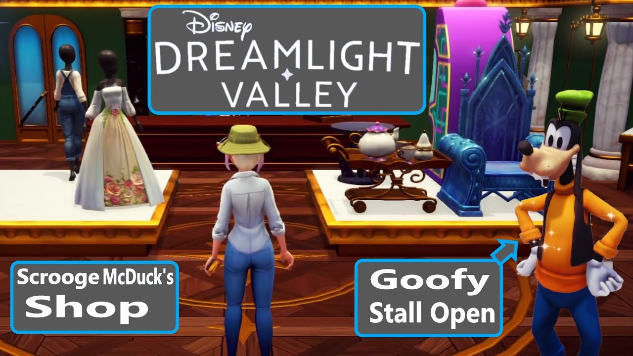 Disney DREAMLIGHT VALLEY - The Pickaxe & Find Goofy & Fishing & Scrooge McDuck's Shop Open - #1