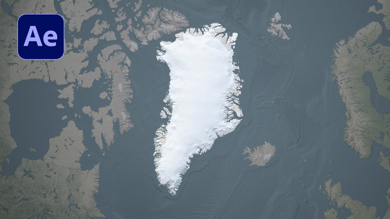 How to Make a Regional Map of Greenland 🇬🇱 (with QGIS & After Effects)