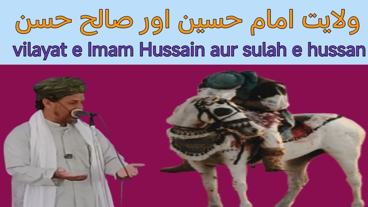 #Vilayat e Imam Hussain aur sulah e hussan #ولایت امام حسین اور صالح حسن 