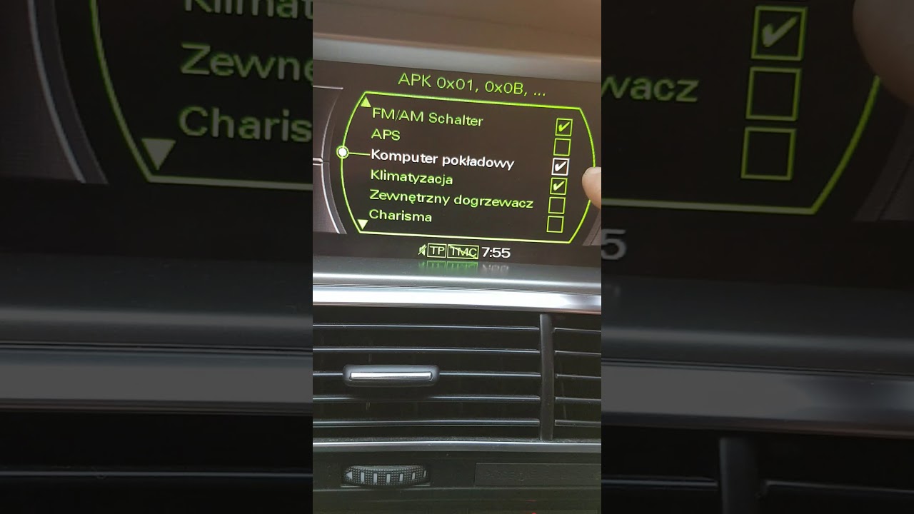Audi c6 dodatkowa  regulacja o ostrzeganiu prędkości