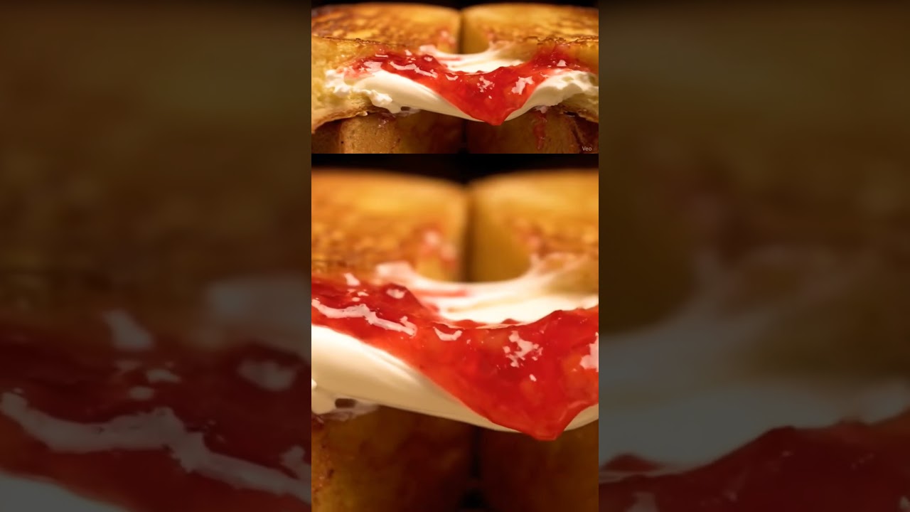 Ultimate Stuffed French Toast Pull Apart #frenchtoast #satisfying #breakfast #asmr