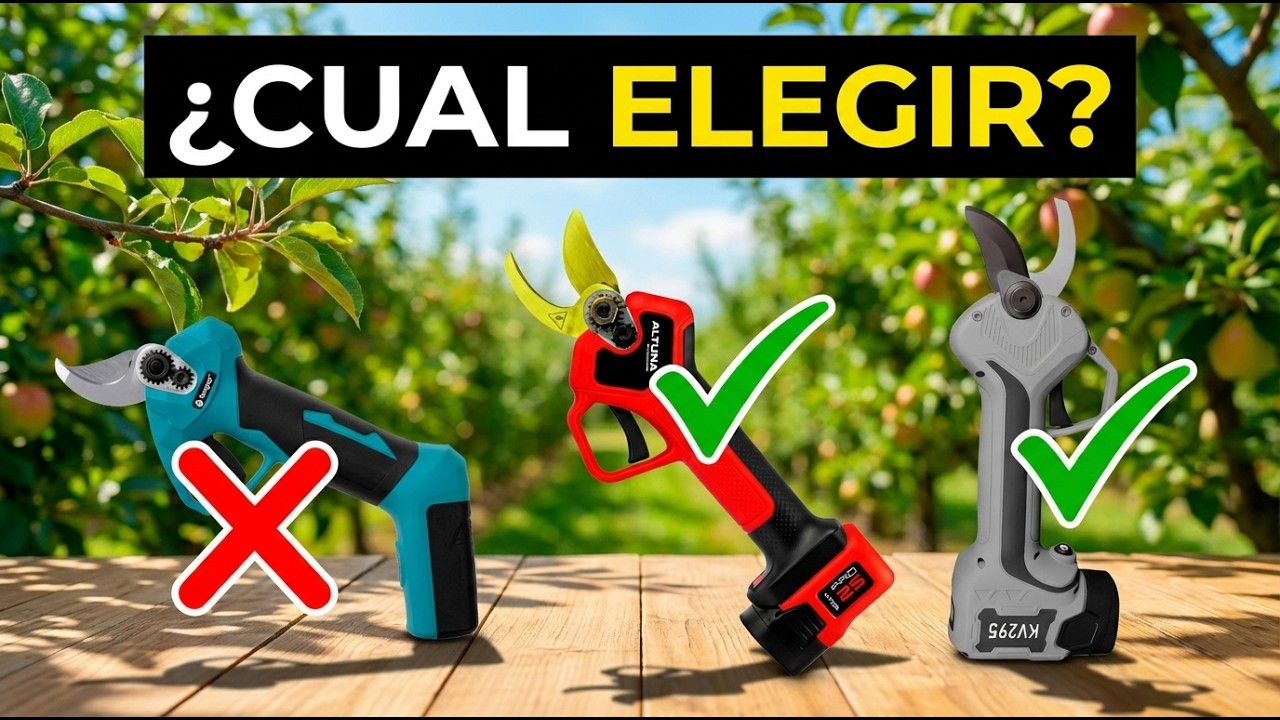 ✅ Las 5 MEJORES TIJERAS de PODAR ELÉCTRICAS 2025 | TIJERAS PODA INALÁMBRICAS AMAZON