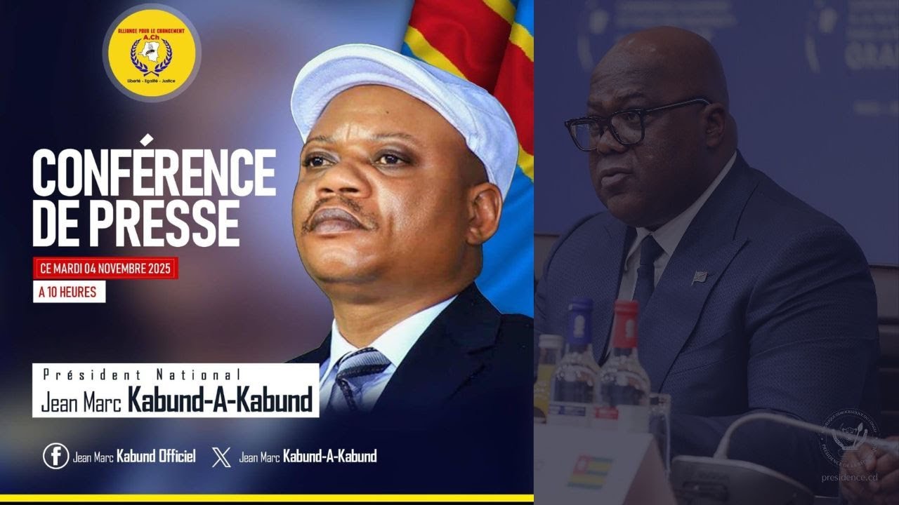 CONFERENCE DE PRESSE DE L'HONORABLE JEAN-MARC KABUND-A-KABUND ATTAQUE CONTRE LE R&Eacute;GIME TSHISEKEDI
