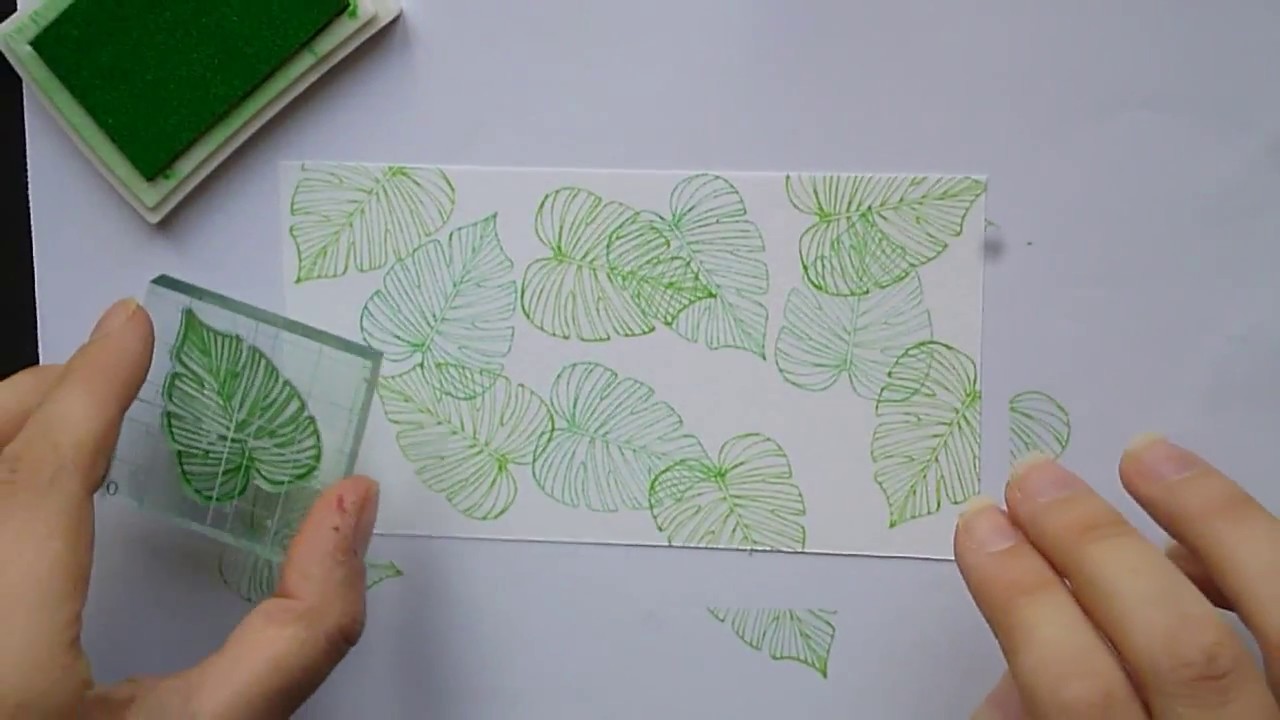 Designpapier ganz leicht selbst herstellen bei Stempeln in Staufenberg