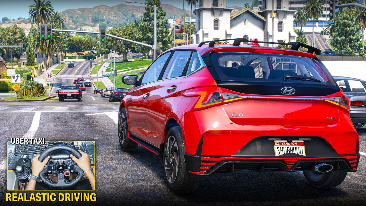 Picking Up Passengers in my New Hyundai i20! 📱 | Uber Driver Shift in GTA 5