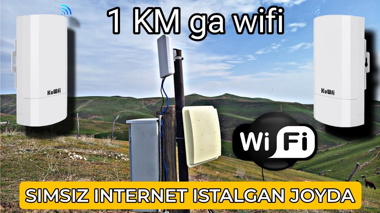 1 km ga wifi yubordik simsiz internet wifi most #internet #simsiz #wifi #most