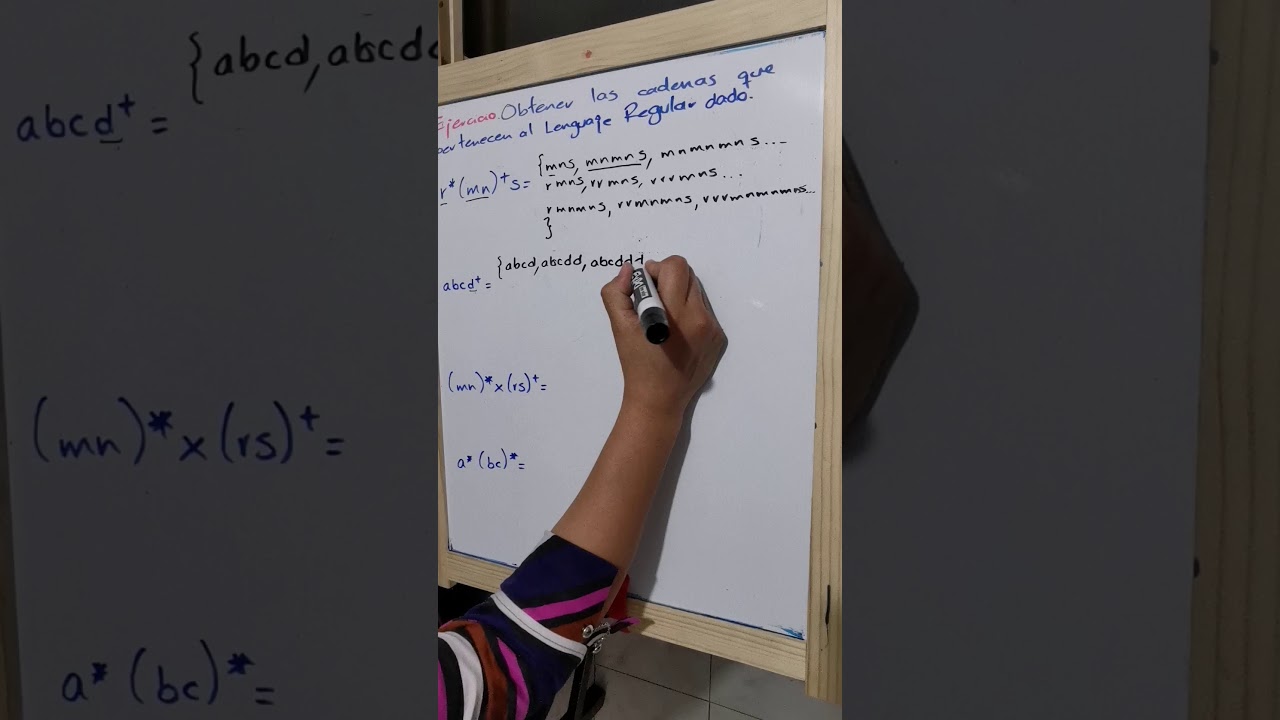 Lenguajes y Autómatas. Determinar las cadenas que pertenecen a un lenguaje regular con L*, L+ y LL
