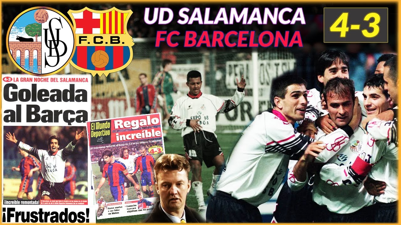 La UD SALAMANCA que GOLEÓ al BARÇA en la Noche de Reyes  (1998)⚽🐸 Salamanca - Barcelona (4-3)