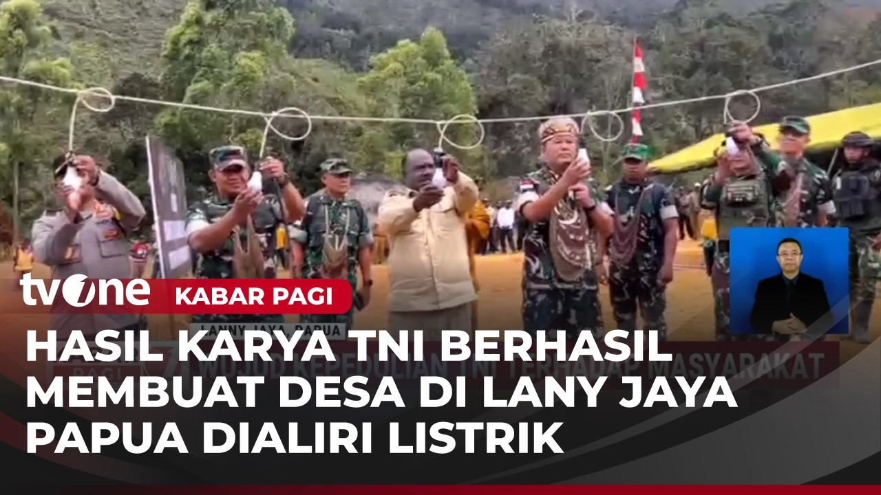 Warga Pedalaman Papua kini Dialiri Listrik usai PLTMH Resmi Beroperasi | Kabar Pagi